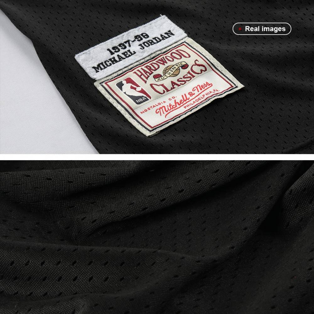 Men's Chicago Bulls Michael Jordan #23 Throwback Black 1997-98 Hardwood Classics Player Jersey-Pro Kit Vault | Brand New 26/27 Sports Jerseys